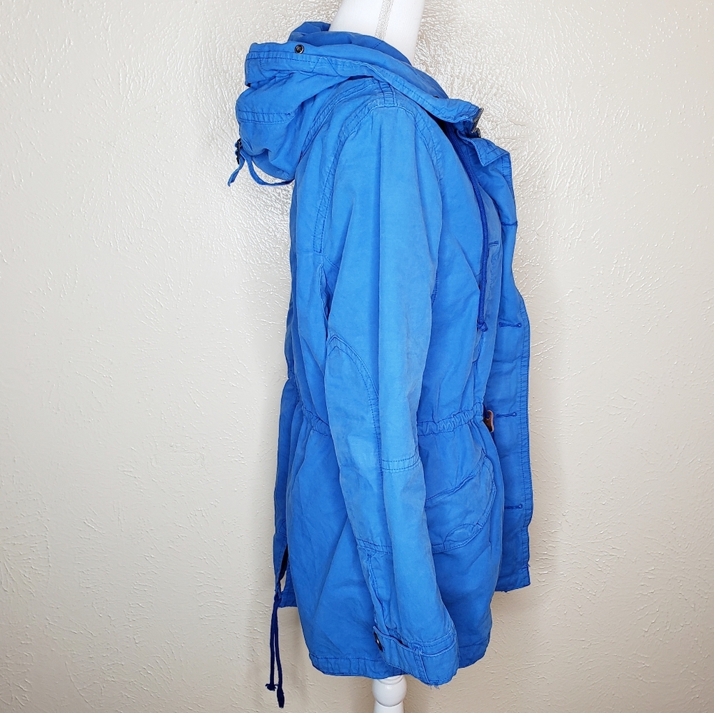 GAP Women's Bright Blue Utility Jacket - Picture 4 of 8